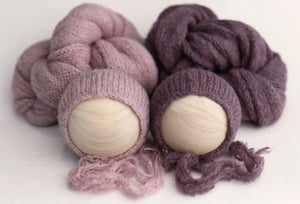 Image of Brushed Knit Set / amethyst & plum