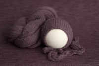 Image 3 of Brushed Knit Set / amethyst & plum