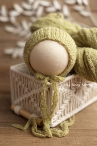 Image 3 of Brushed Knit Set / yellow & avocado