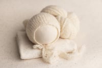 Image 3 of Brushed Knit Set / cream & almond