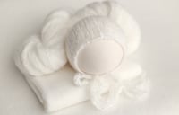 Image 2 of Brushed Knit Set / cream & almond