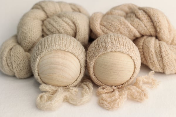 Image of Brushed Knit Set / wheat & oat