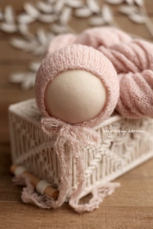 Image of Brushed Knit Set / blush & ice blue