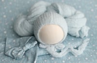 Image 5 of Brushed Knit Set / blush & ice blue