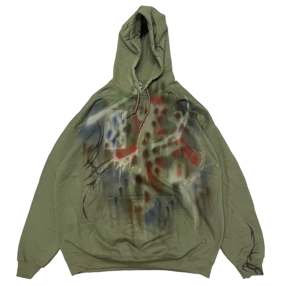 Image of COLD F33T - Green Lights Hoodie