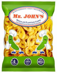 Image 1 of MR. JOHN'S PLANTAIN CHIPS- REG SALTED - 135 GM