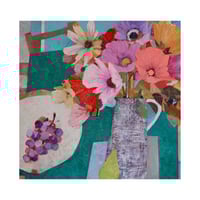 Image 2 of Grapes, Pear and Garden Flowers