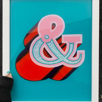 Image 4 of Ampersand & type with Chunky Holographic Glitter