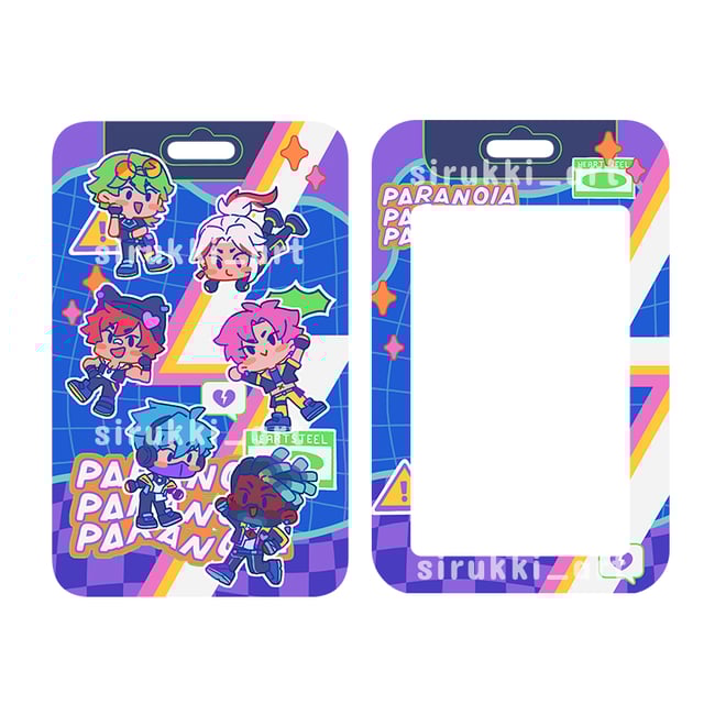 Hearsteel cardholder & lanyard