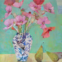 Image 1 of Cosmos and two pears