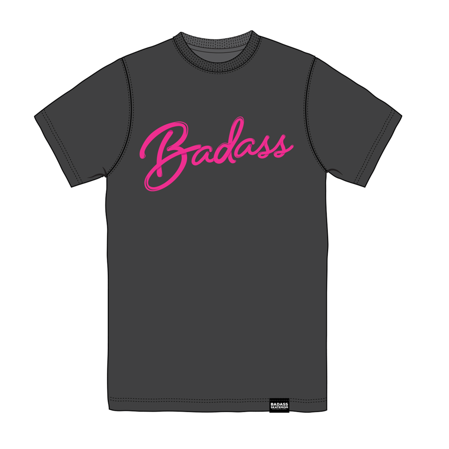Image of Heather Black Badass and Be Badass Everyday Short Sleeve T-shirt