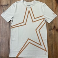 New Era Premium Tee Cream & Khaki Shooting Star