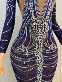 Image 4 of Sue Blue Swirl Dress
