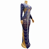 Image 3 of Sue Blue Swirl Dress