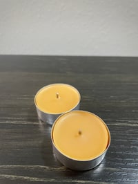 Image 3 of Rock Tea Light Holder + 2 Pure Beeswax Tea Light Candles