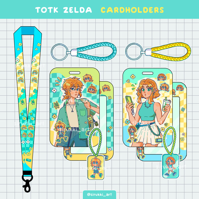 Zelda cardholders & lanyard