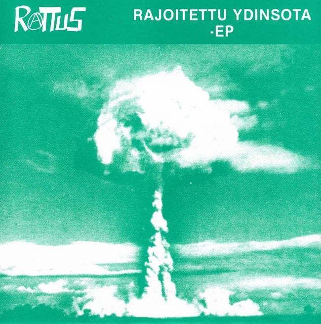Image of RATTUS - "RAJOITETTU YDINSOTA" 7"