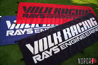 Image 2 of Volk Racing Rays Engineering Nobori Flag (Black/Blue/Red)