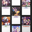 Image 2 of 2024 Waifu Calendar (Preorder)