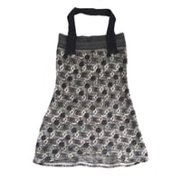 Image 2 of italian wool courtneycourtney adult large L halter apron warm layer tunic minidress dress