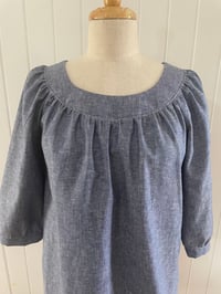Image 3 of The Chambray Smock Top