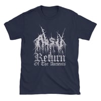 Image 3 of ABSU - RETURN OF THE ANCIENTS T-SHIRT - VINTAGE TEXTURE PRINT (BLACK, BLUE, DARK HEATHER)