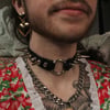 Spiked O Ring Choker, Multiple Colors & Styles
