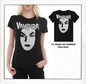 Image of VAMPIRA® 70 Years of Horror t-shirt