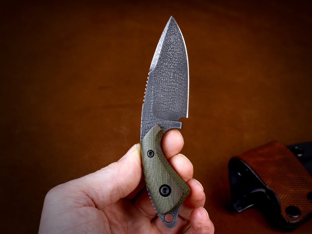 Custom Drop Point Fixed Blade #466