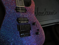 Image 3 of Customised Rhinestone Crystal Jackson Dinky X Series Guitar