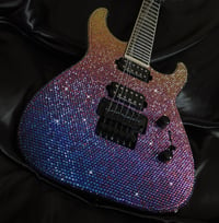 Image 1 of Customised Rhinestone Crystal Jackson Dinky X Series Guitar