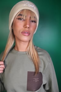 Image 3 of Since Eighties Cuffed Beanie Sand color