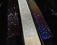Image 4 of DSL Suede Crystal Rhinestone Guitar Strap