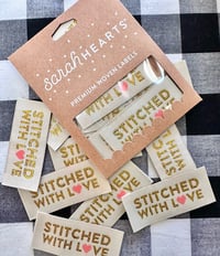 Image 1 of Sarah Hearts Woven Tags - Love