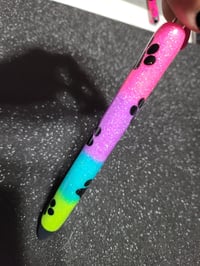 Image 3 of Colorful Glitter Paw Print Pen