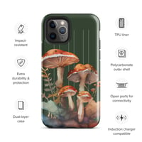 Image 4 of Colorful Mushroom Watercolor Mycology Nature Whimsical Tough Case for iPhone®