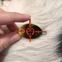 Image 1 of Enzo Matrix - Targetting - 1.75 inch gold pin