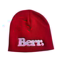 BERR LOGO BEANIE {RED}