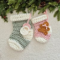 Image 4 of Green Fold over Stocking Small & Large