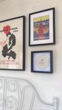 Image 2 of James Bond Theme Tunes, framed original 7" vinyl records