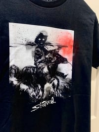 Image 2 of COWBOY. W/ RED SPRAY PAINT