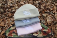 Image 3 of Since Eighties Cuffed Beany Light Grey