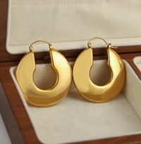 Image 2 of Chunky Hoop Earrings 