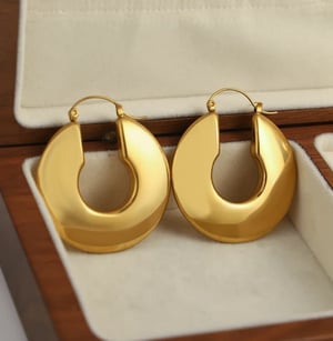 Image of Chunky Hoop Earrings 