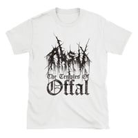 Image 1 of ABSU - THE TEMPLES OF OFFAL T-SHIRT - VINTAGE TEXTURE (WHITE, SPORT GREY)