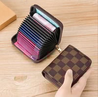 Checkerd  Brownie Card Holder 