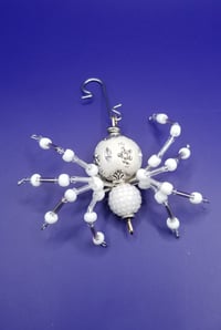 Image of Small White Beaded Spider 