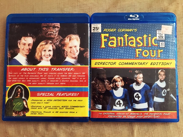 Image of FANTASTIC FOUR *2022 restoration* DVD (not Blu-ray, no printed disc, in Blu-ray case)