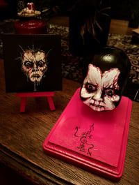 Image 4 of Pazuzu head statue done with blood and acrylic 