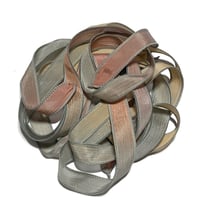 Image 2 of 1PC. SAHARA  42" hand dyed wrist wrap bracelet silk ribbon/by COLOR KISSED SILK